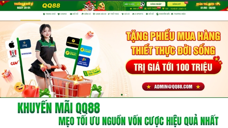 Khuyến Mãi QQ88 2026: Ưu Đãi Mới Nhất, Thưởng Hấp Dẫn